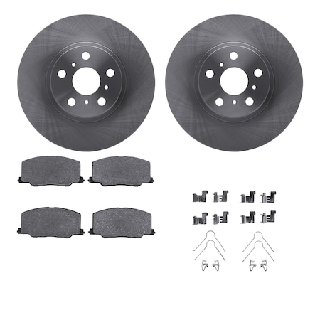 6312-76069, Rotors With 3000 Series Ceramic Brake Pads Includes Hardware